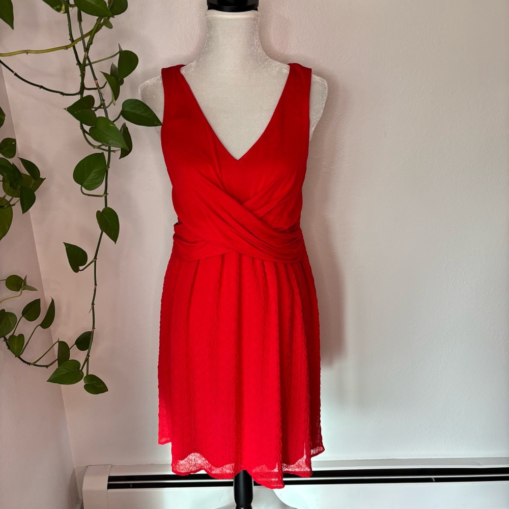 NWT Anthropologie Amadi Mia Red Dress Size L - Picture 4 of 13